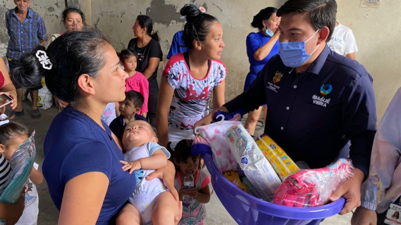 Así llegan las ayudas a los  damnificados de Ibagué