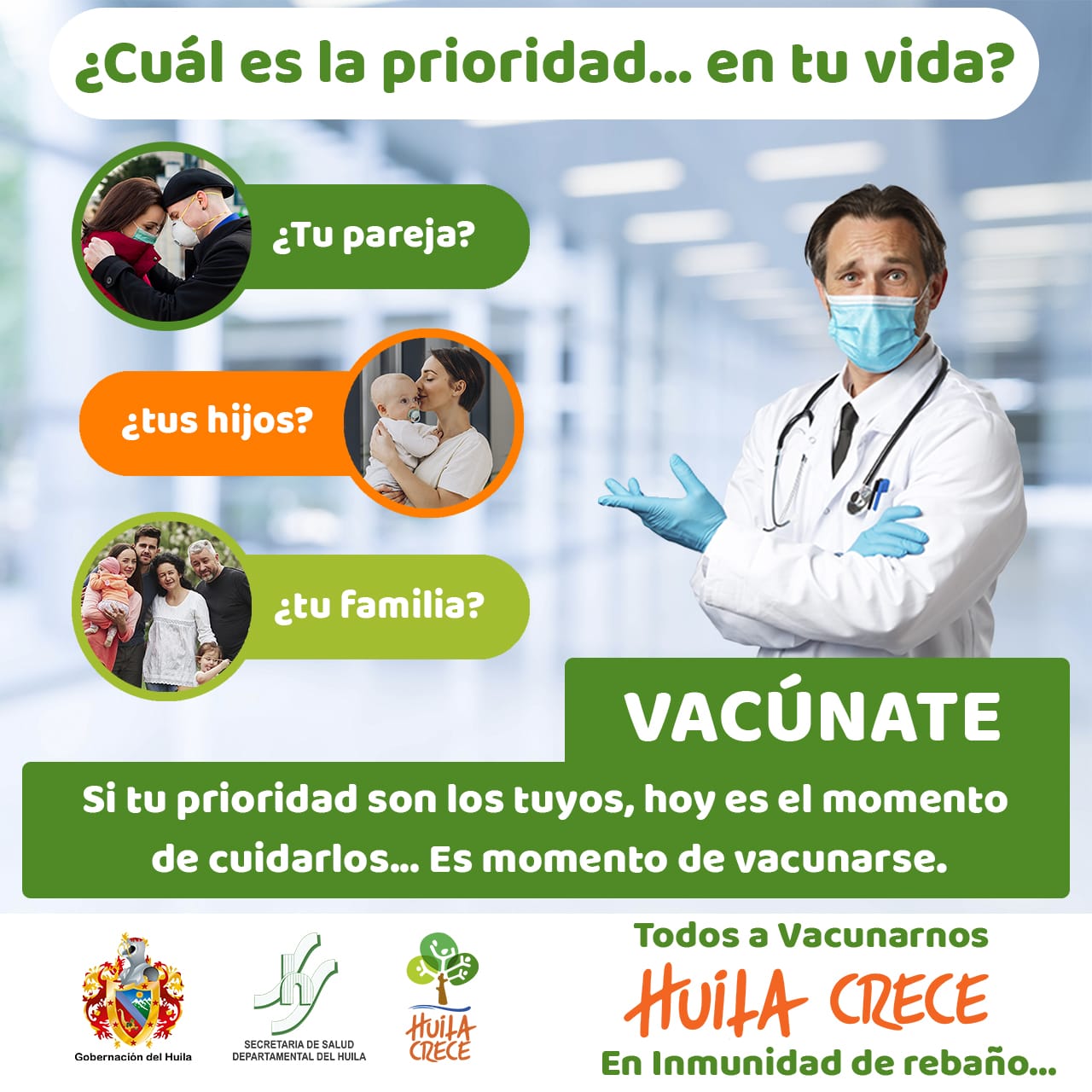 HUILA CRECE EN INMUNIDAD DE REBAÑO, TODOS A VACUNARNOS