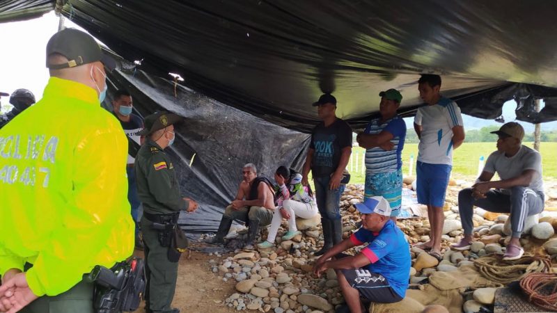 Capturadas 7 personas por minería ilegal en Ataco, Tolima