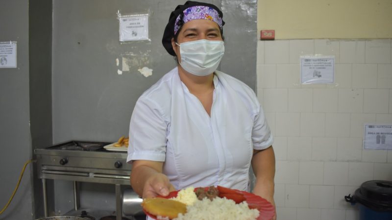 Sandra Milena Sánchez, comprometida con la alimentación de los estudiantes
