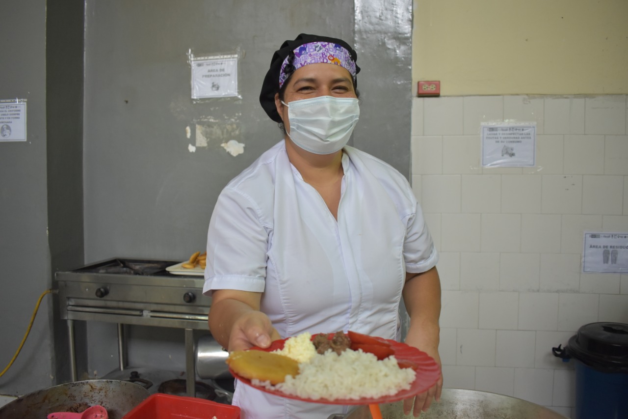 Sandra Milena Sánchez, comprometida con la alimentación de los estudiantes