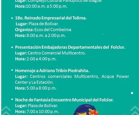 Prográmate para hoy y vive el  49° Festival Folclórico Colombiano,  porque #MiCasaEstaDeFiesta