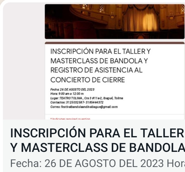 Agéndese con el primer Festival de la Bandola Andina en el Tolima