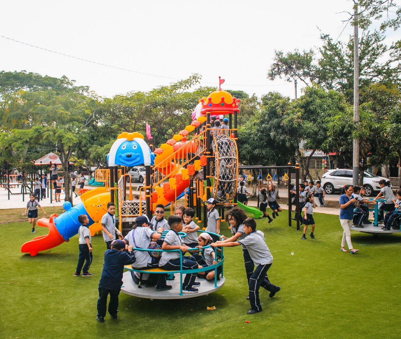 Así quedó el parque infantil en la Ciudadela Comfenalco de Ibagué