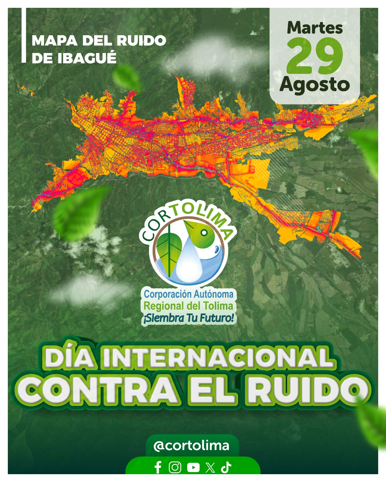 Más de 50 mil habitantes se encuentran afectados por ruido en Ibagué