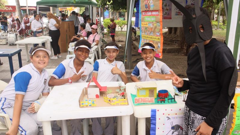 Estudiantes enseñan cómo se puede prevenir el dengue en el Tolima