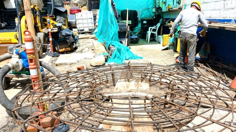 Avanzan las obras complementarias del puente elevado en el barrio La Floresta