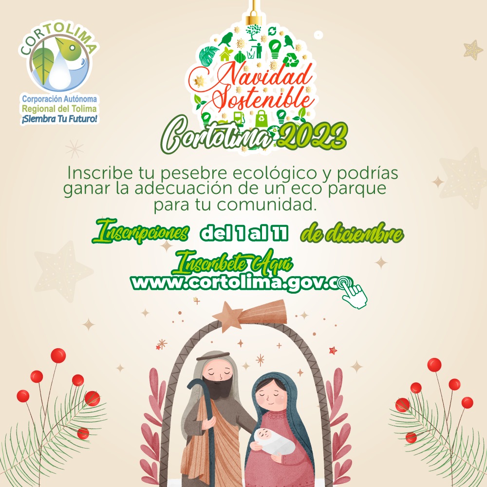 Prepárate para vivir la Navidad Sostenible con Cortolima 2023