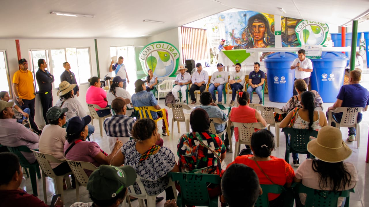 Cortolima inició entregas del proyecto para recolección de aguas lluvias: