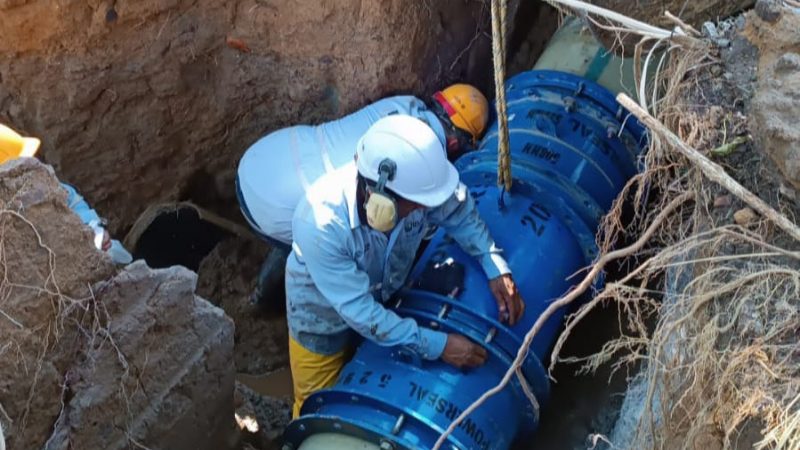 Solucionado el daño de acueducto y se trabaja en compensación del servicio