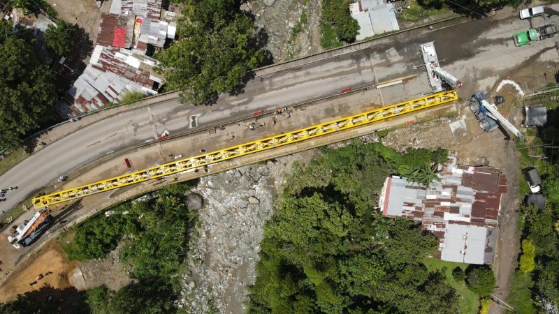 Con alta ingeniería fue instalado el último viaducto del Segundo Acueducto de Ibagué