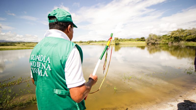 Cortolima entregó obras de mantenimiento de reservorio a resguardo indígena en Natagaima