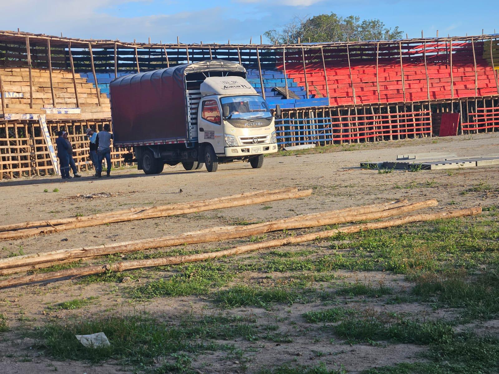 Cortolima evidenció madera podrida en construcción de corralejas de Guamo