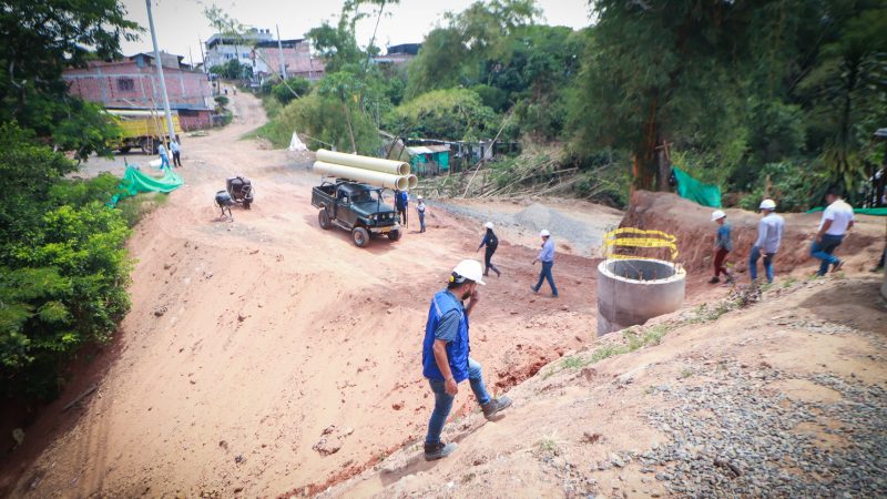 Construcción del colector Puente Tierra de Chaparral supera el 50% de avance