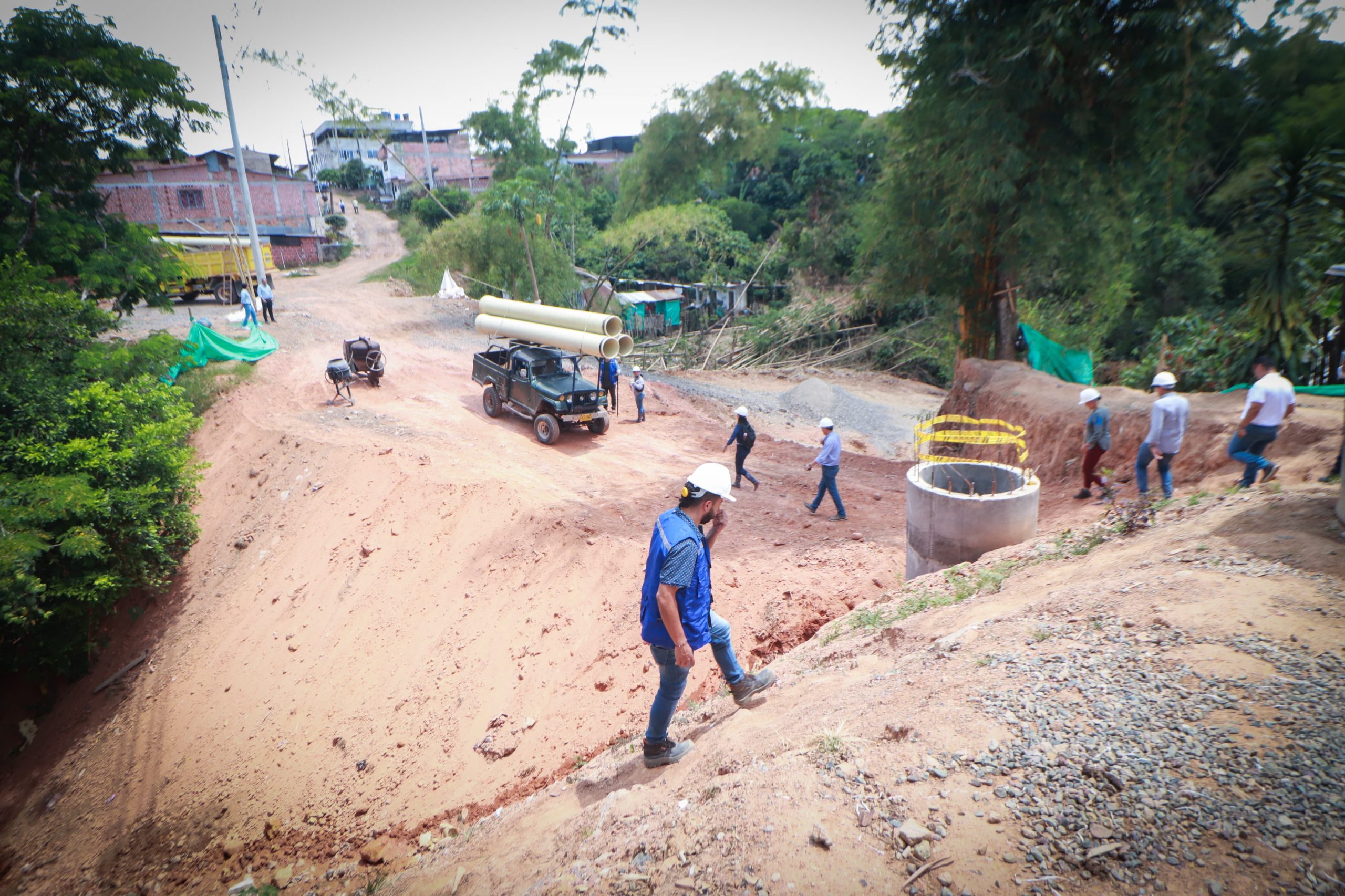 Construcción del colector Puente Tierra de Chaparral supera el 50% de avance