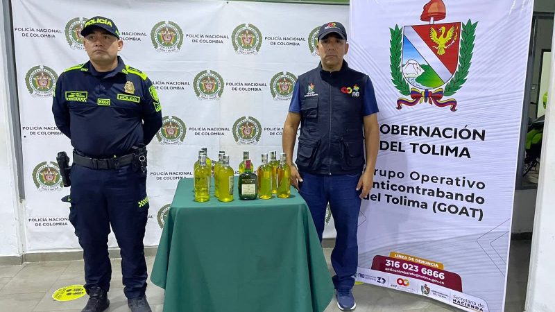 El Grupo Operativo Anticontrabando protege las finanzas públicas y salvaguarda la salud de los tolimenses