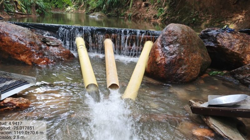 Cortolima y Policía Nacional frenaron explotación ilícita de oro en la quebrada La Honda en Líbano