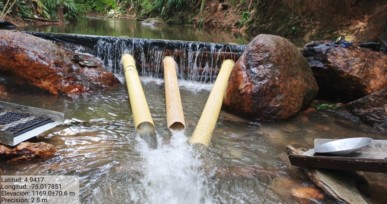 Cortolima y Policía Nacional frenaron explotación ilícita de oro en la quebrada La Honda en Líbano