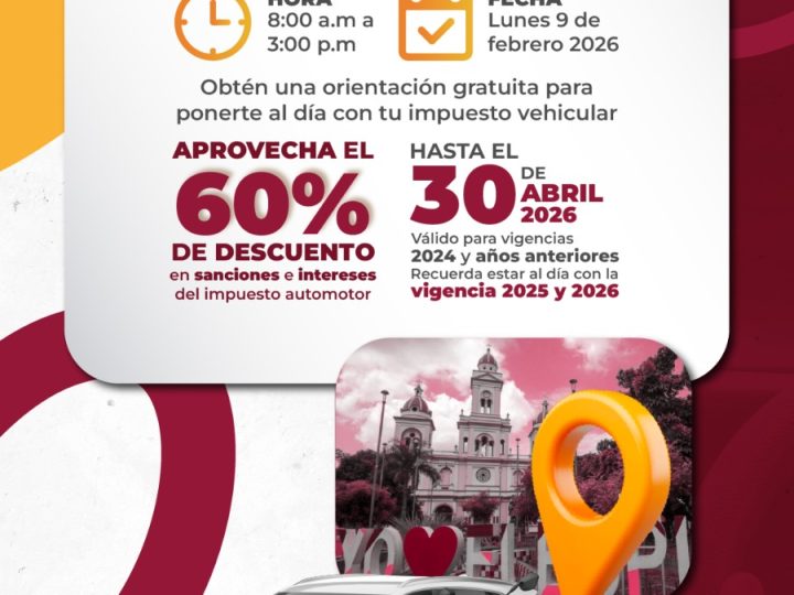 Hoy martes 10 de febrero, la campaña Ruta Cero Deudas: Ponte al día con el Tolima estará en la sede operativa de Alvarado, de 8:00 a. m. a 3:00 p. m.