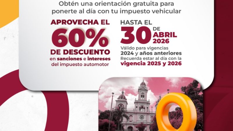 Hoy martes 10 de febrero, la campaña Ruta Cero Deudas: Ponte al día con el Tolima estará en la sede operativa de Alvarado, de 8:00 a. m. a 3:00 p. m.