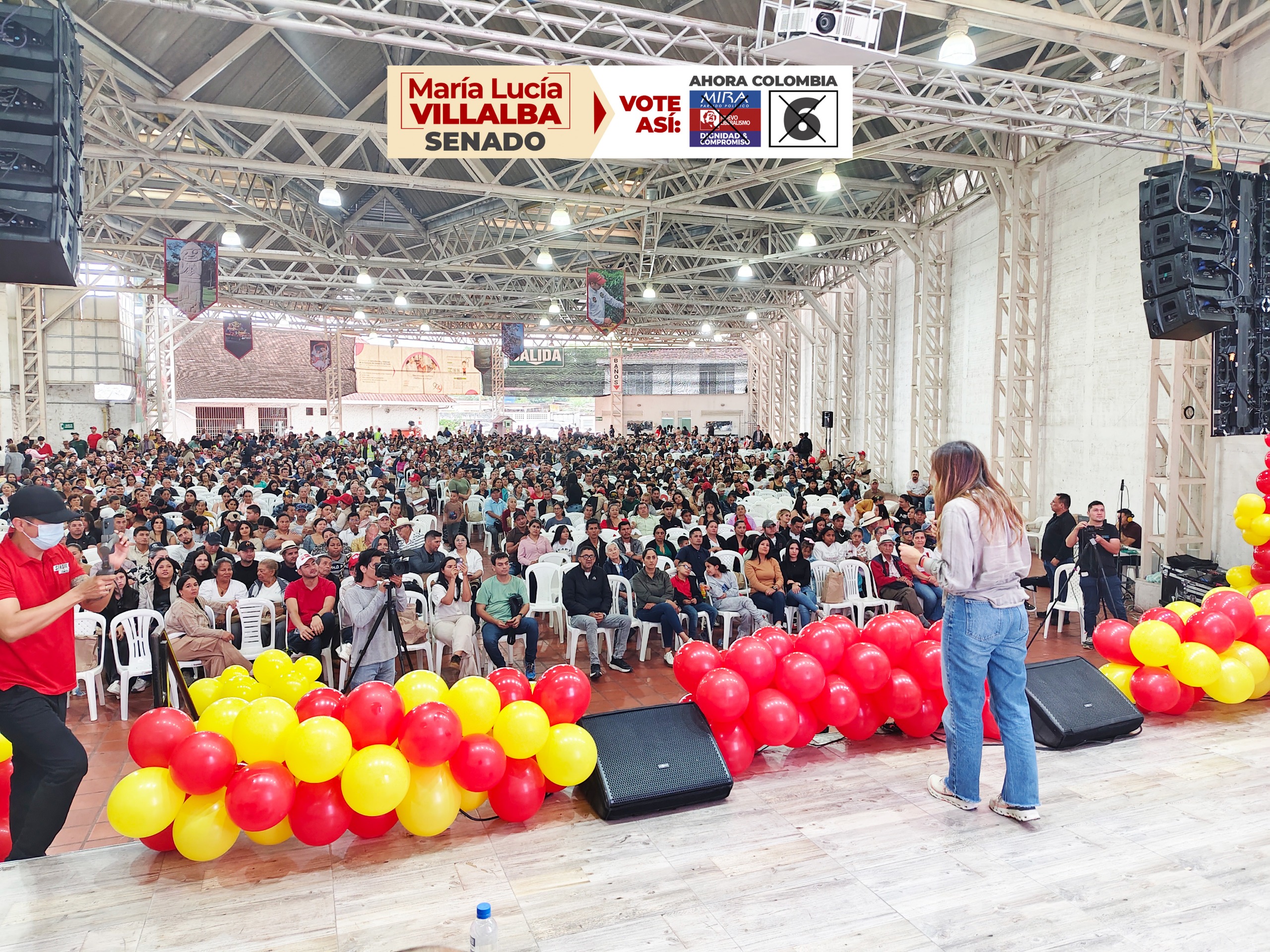 Masivo y contundente respaldo recibió María Lucía Villalba, en Pitalito