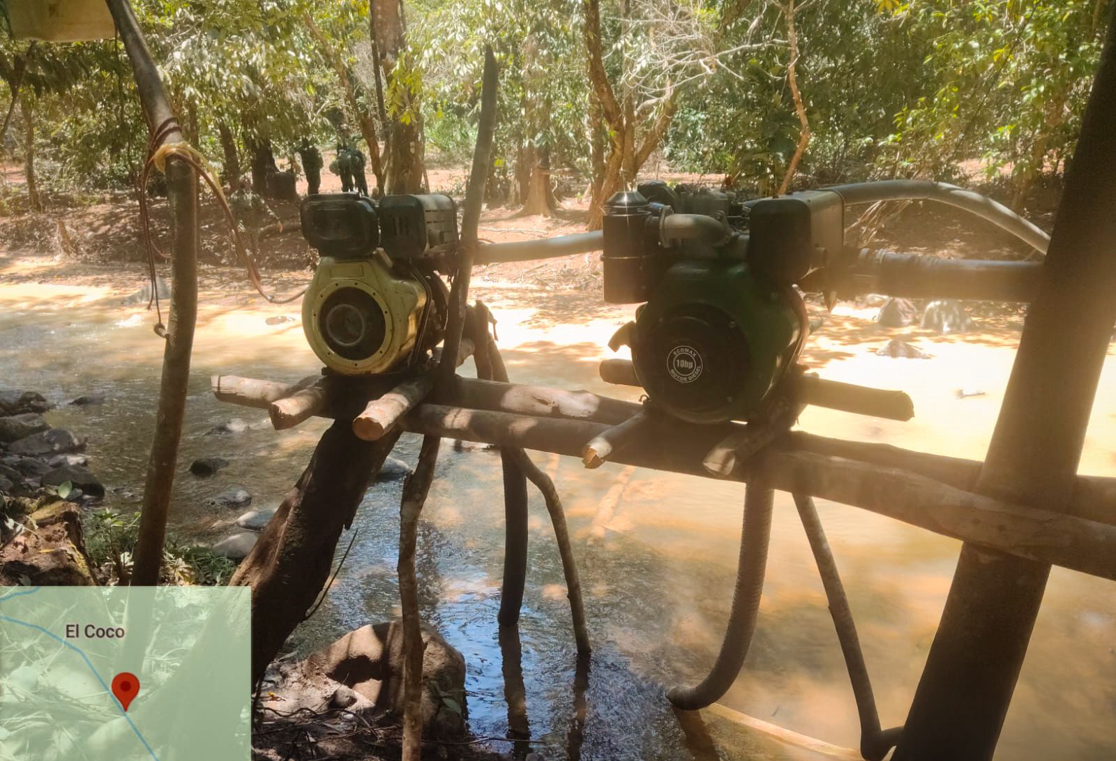 Maquinaria destruida, capturas e inicio de procesos sancionarios dejaron operativos contra la minería ilegal