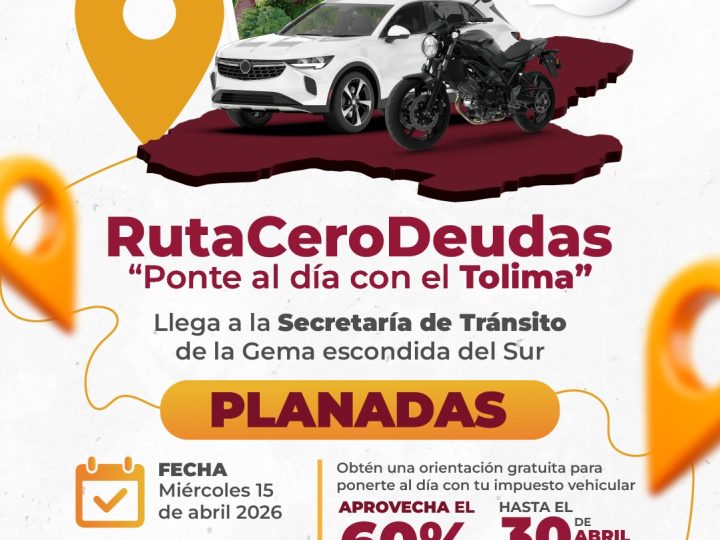 La Ruta Cero Deudas regresa al territorio y esta vez llega al municipio de Planadas