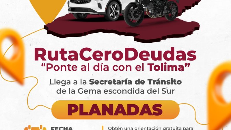 La Ruta Cero Deudas regresa al territorio y esta vez llega al municipio de Planadas