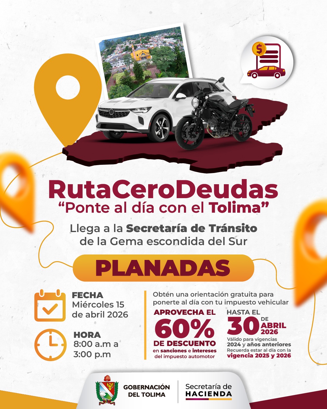 La Ruta Cero Deudas regresa al territorio y esta vez llega al municipio de Planadas