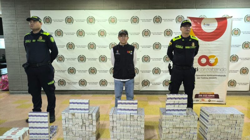 Golpe al contrabando en Ibagué: más de 2.200 cajetillas ilegales quedaron fuera del mercado