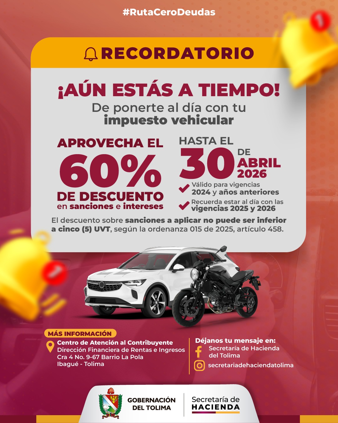 Ruta Cero Deudas: quedan nueve días para acceder al 60% de descuento en sanciones e intereses del Impuesto