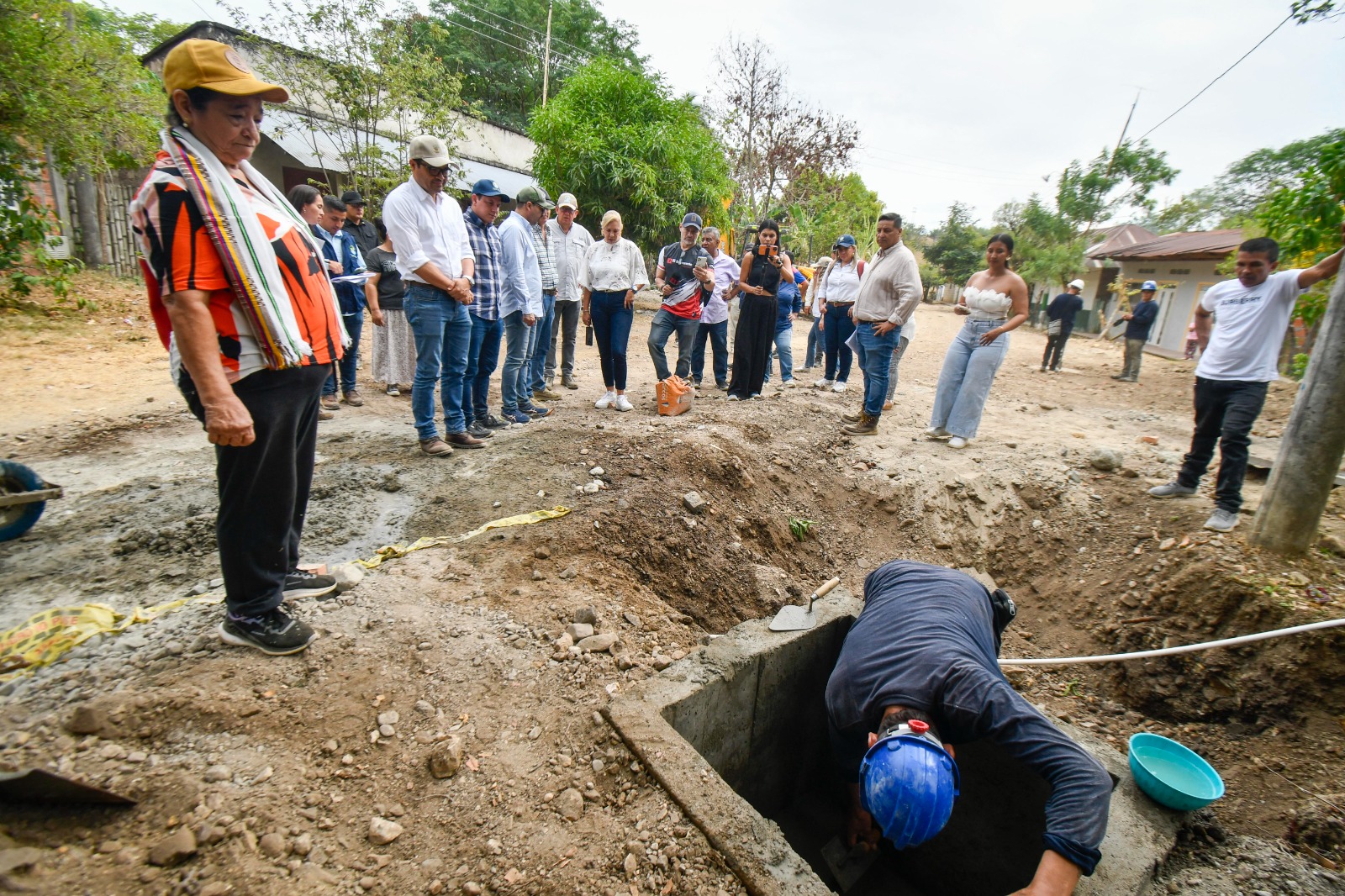 Cortolima avanza en obra de saneamiento para proteger la quebrada Nuquil en Ortega