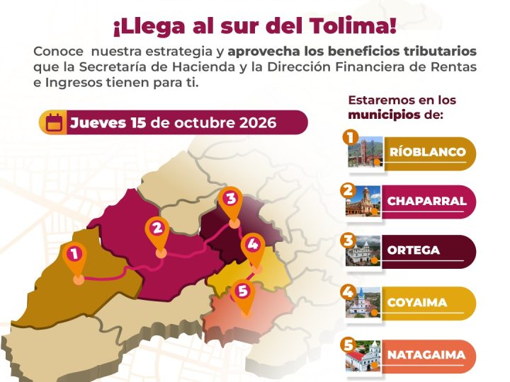 ¡La Ruta Cero Deudas 2.0 visita el sur del Tolima!: ponte al día