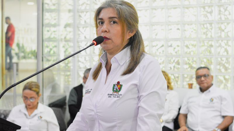 Asamblea del Tolima destaca gestión financiera y reconoce el trabajo de la Secretaría de Hacienda